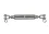 Edelstahl Wantenspanner, Gabel/Gabel, M8, V4A