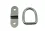 KAMERO Edelstahl Augplatte / Klappauge mit D-Ring, Ringstärke 6mm, klappbar, V4A, rostfrei