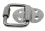 KAMERO Edelstahl Augplatte / Klappauge mit Schraubverbinder, Ringstärke 6mm, klappbar, V4A, rostfrei