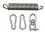 KAMERO Edelstahl V2A Set mit Wirbel und Karabiner, Feder für sanftes Schwingen, geeignet für Hängesitze, Schaukelsitz, Boxsack