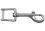 KAMERO Edelstahl Wirbelkarabiner Gabel mit Innensechskant, weit 20mm, Länge 110mm, V4A