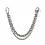 KAMERO Wallet Chain, Doppel-Kette, 60cm, Edelstahl, rostfrei, Walletchain, Kette für die Geldbörse, Hosenkette