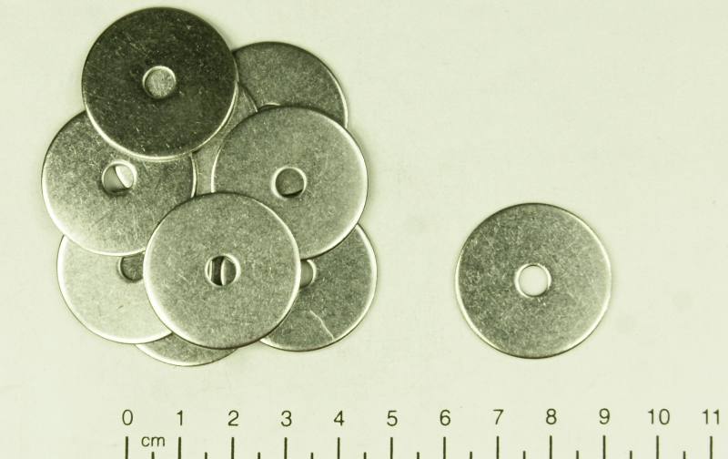 100x Edelstahl Karosseriescheibe - 6.4 x 40 mm, V4A