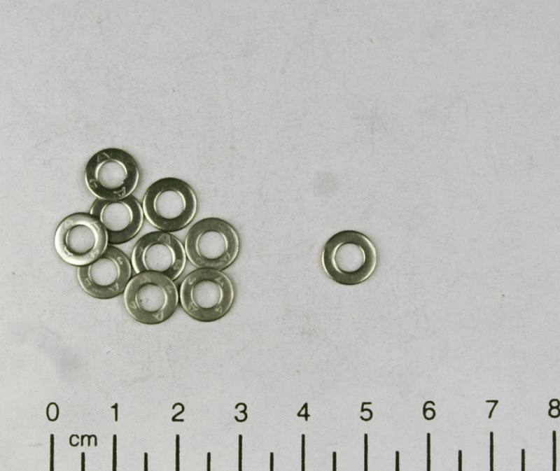 10x Unterlegscheibe - M4, Edelstahl V2A / AISI 304