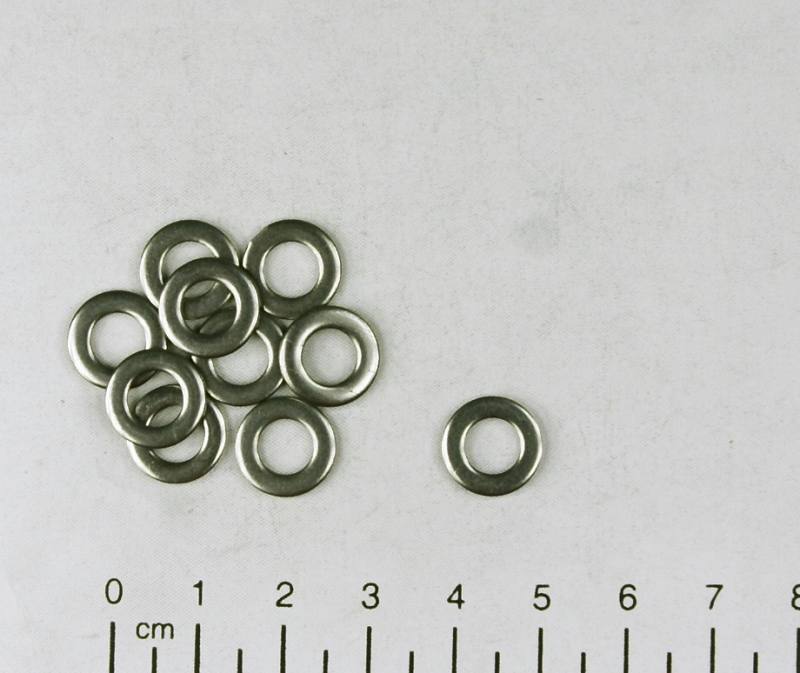 10x Unterlegscheibe - M6, Edelstahl V2A / AISI 304