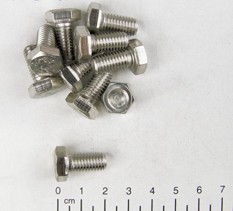 10x Edelstahl Sechskantschraube, M5x16mm, V4A, rostfrei