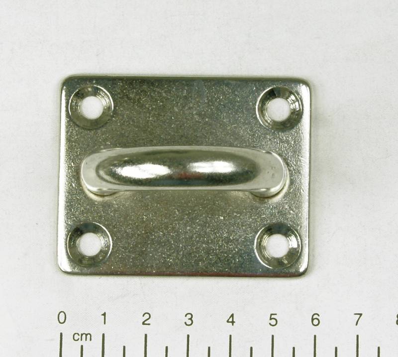 Mastplatte mit Öse Auge V4A D10 60x48 mm KAMERO Edelstahl Augplatte mit Ring 