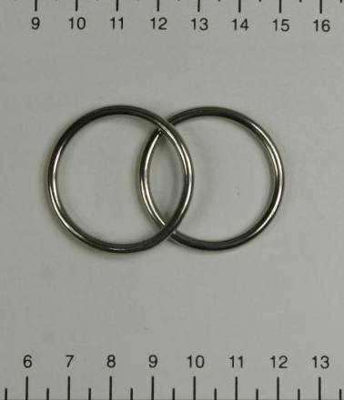 Edelstahl Ringe, D-Ring, geschweißt 3x30 mm, rostfrei