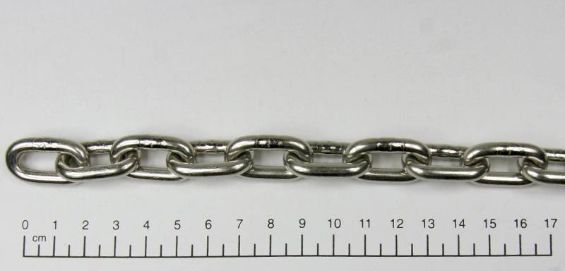 4mm Edelstahlkette, Kurzgliedrig 766), DIN V4A (gem.