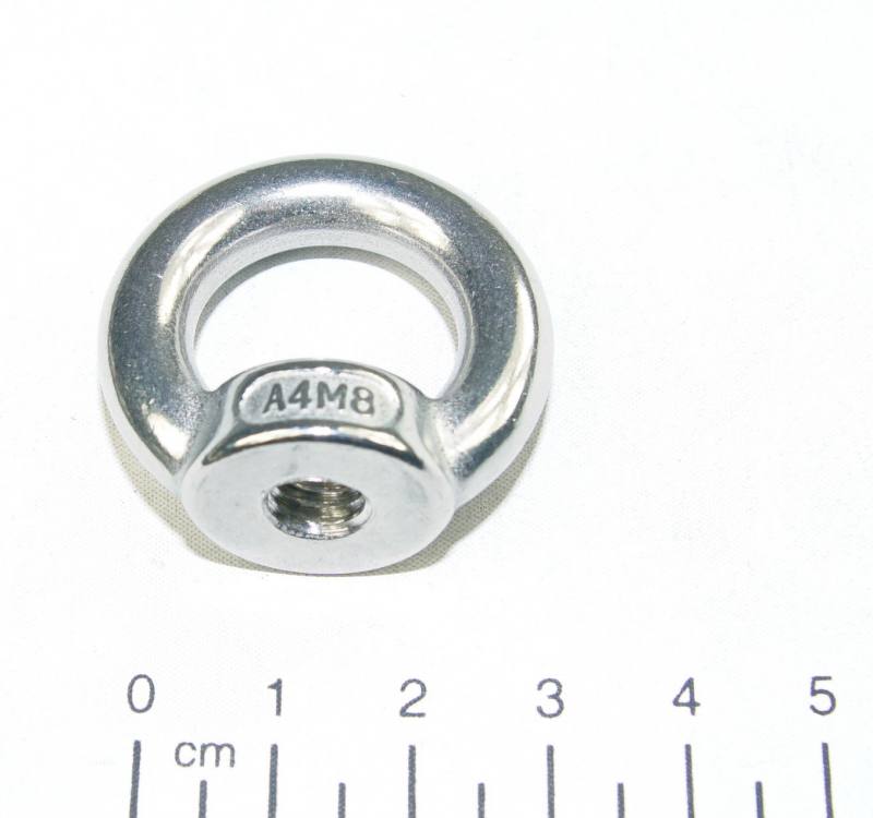 Durchmesser 16mm Edelstahl Flacher Knopf mit Gewindezapfen M6 