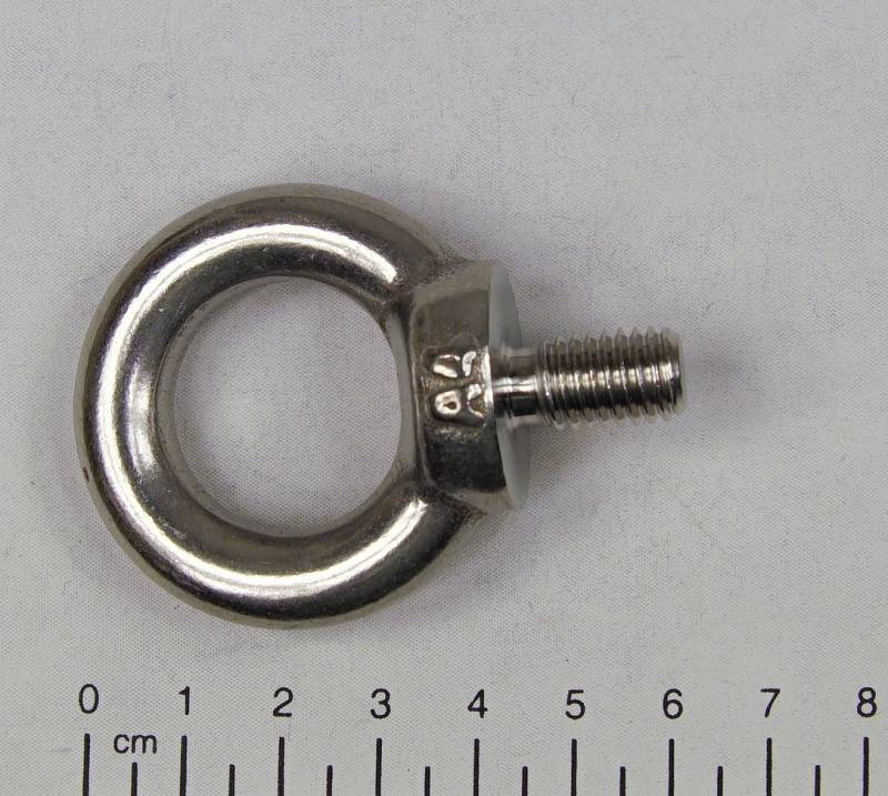 Ringschraube, metrisches Gewinde, M6 x 10mm, Edelstahl