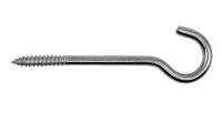 10x Schraubhaken, 7,0 x 35mm, Länge 140mm, Edelstahl V4A / AISI 316
