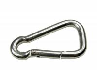 Edelstahl Karabiner, asymmetrisch, 6x60mm, V4A / AISI 316