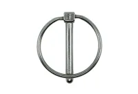 Edelstahl Klappsplint mit Ring, 4,4 x 49,6 mm, V4A