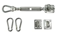 Edelstahl Sonnensegel-Befestigung, 3-eckig, Dreieck, M8, 8mm, V4A