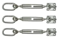 Edelstahl Sonnensegel-Befestigung, 3-eckig, Dreieck, M8, 8mm, V4A
